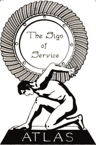 1930s   Old Atlas_logo_The Sign of Service_sepia